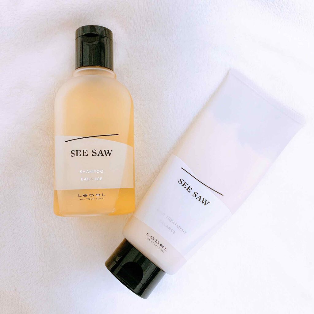 kinacoのクチコミ「SEE SAWシャンプー、トリートメント

香りはザボン っぽくて優しい香り🥳🥳
髪の毛をさら.....」（1枚目）