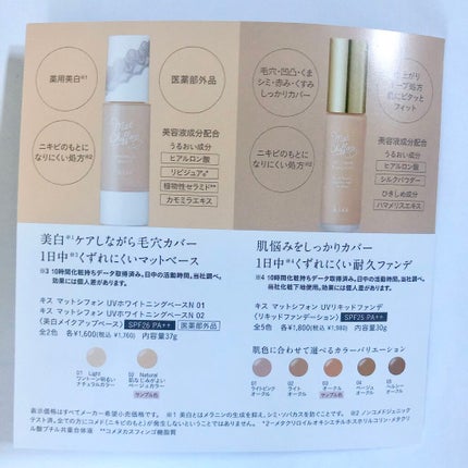 マットシフォン UVホワイトニングベースN/KiSS/化粧下地を使ったクチコミ(4枚目)