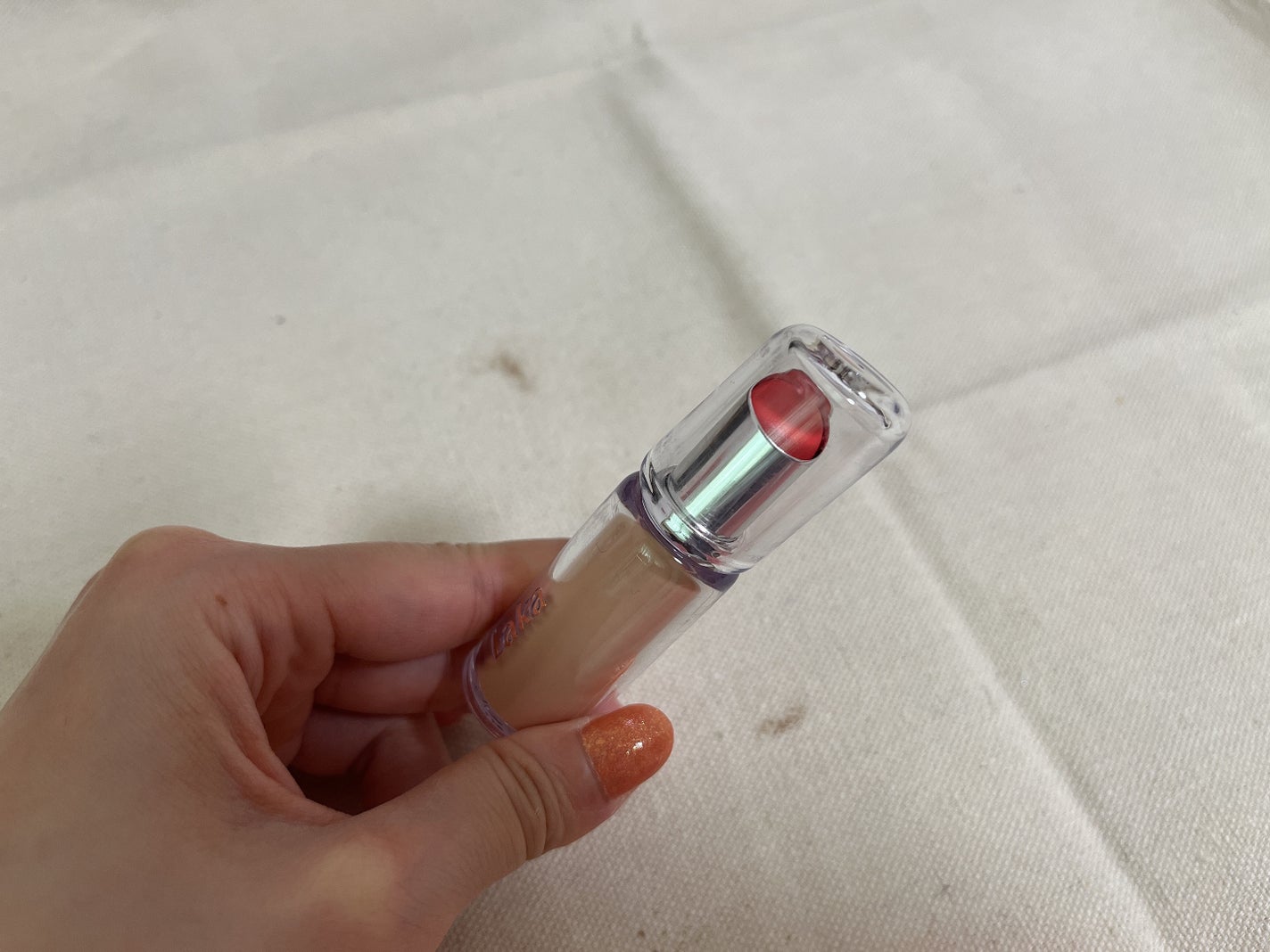 ボンディンググロウリップスティック/Laka/口紅を使ったクチコミ(2枚目)