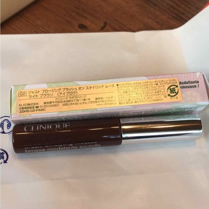 ジャスト ブロージング ブラッシュ オン スタイリング ムース/CLINIQUE/眉マスカラを使ったクチコミ(1枚目)