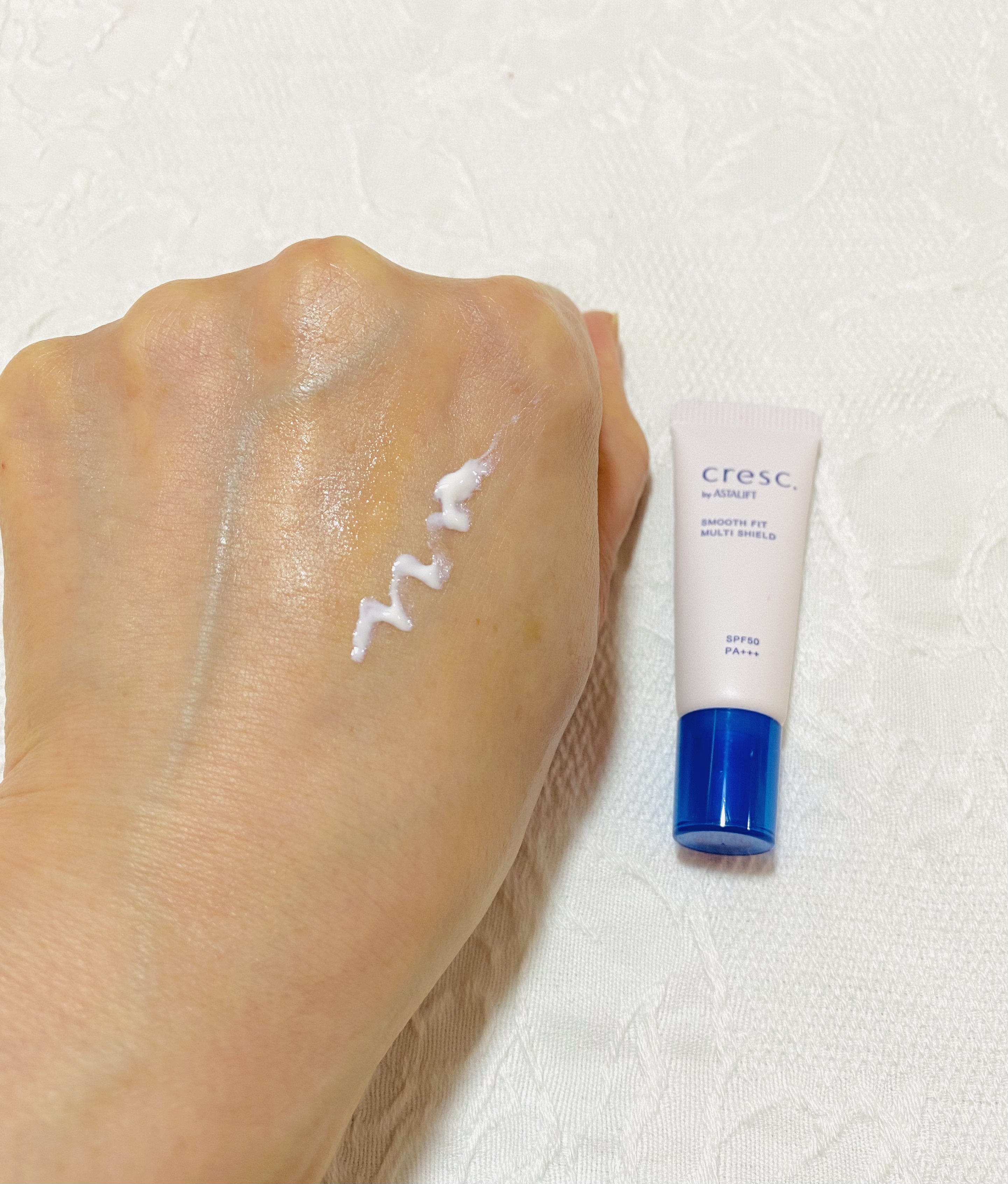 スムースフィット マルチシールド/cresc. by ASTALIFT/化粧下地を使ったクチコミ（3枚目）