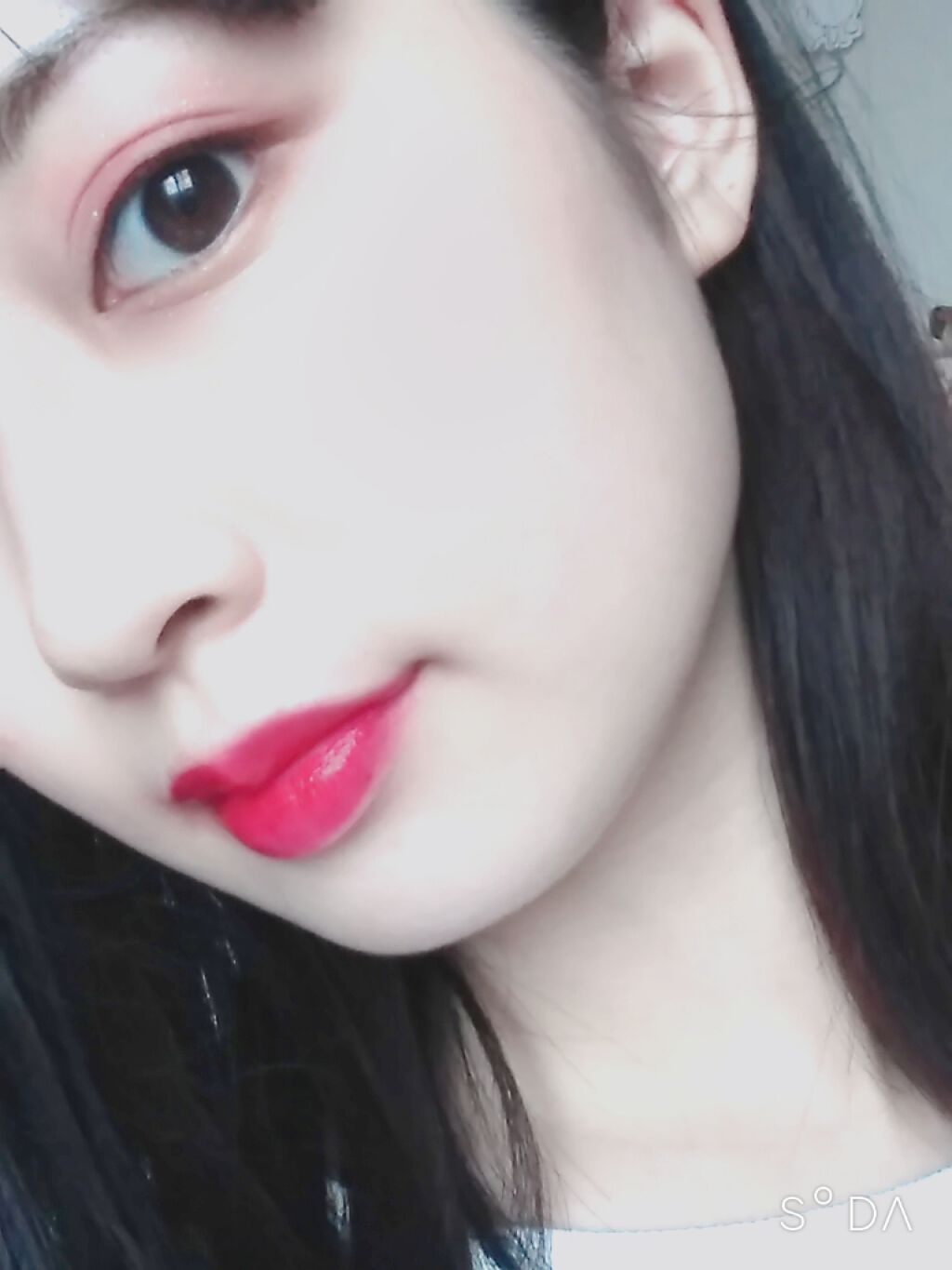 ジューシーリブティント 03 ミアローズ/RICAFROSH/リップティントを使ったクチコミ（3枚目）