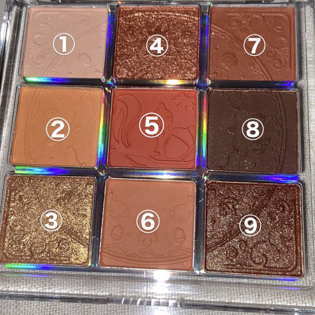 クォーツ 9色アイシャドウパレット(ドリームランドアイシャドウ)/ZEESEA/アイシャドウパレットを使ったクチコミ（2枚目）