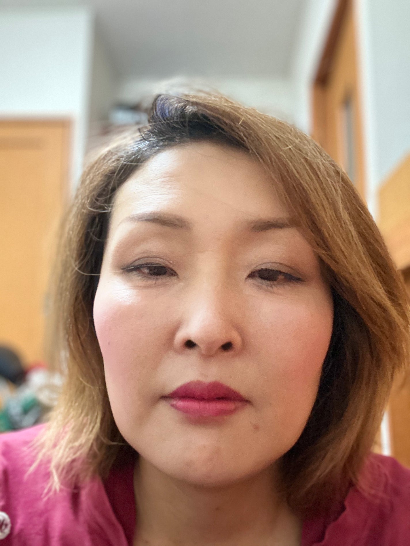 ラプソリュ マドモワゼルシャイン/LANCOME/口紅を使ったクチコミ(2枚目)