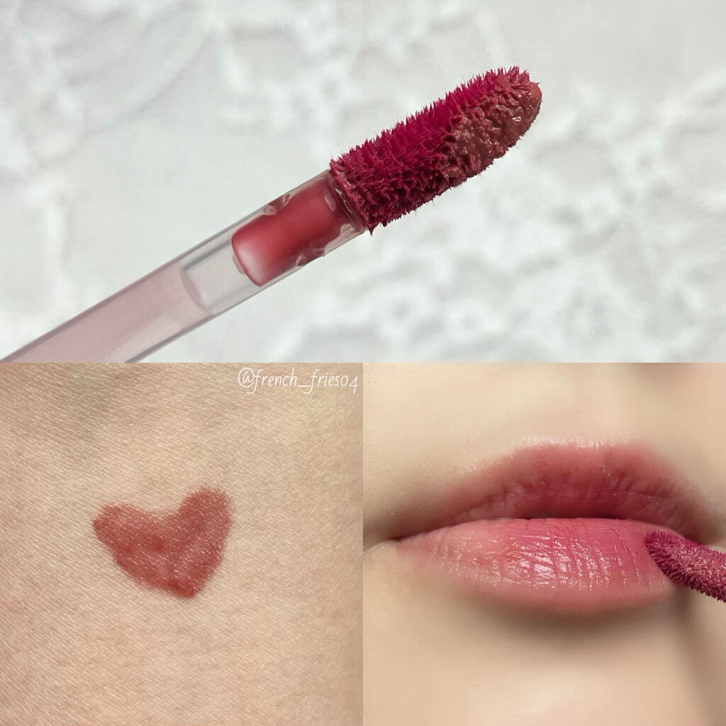 ジューシーラスティングティント/rom&nd/リップティントを使ったクチコミ（2枚目）