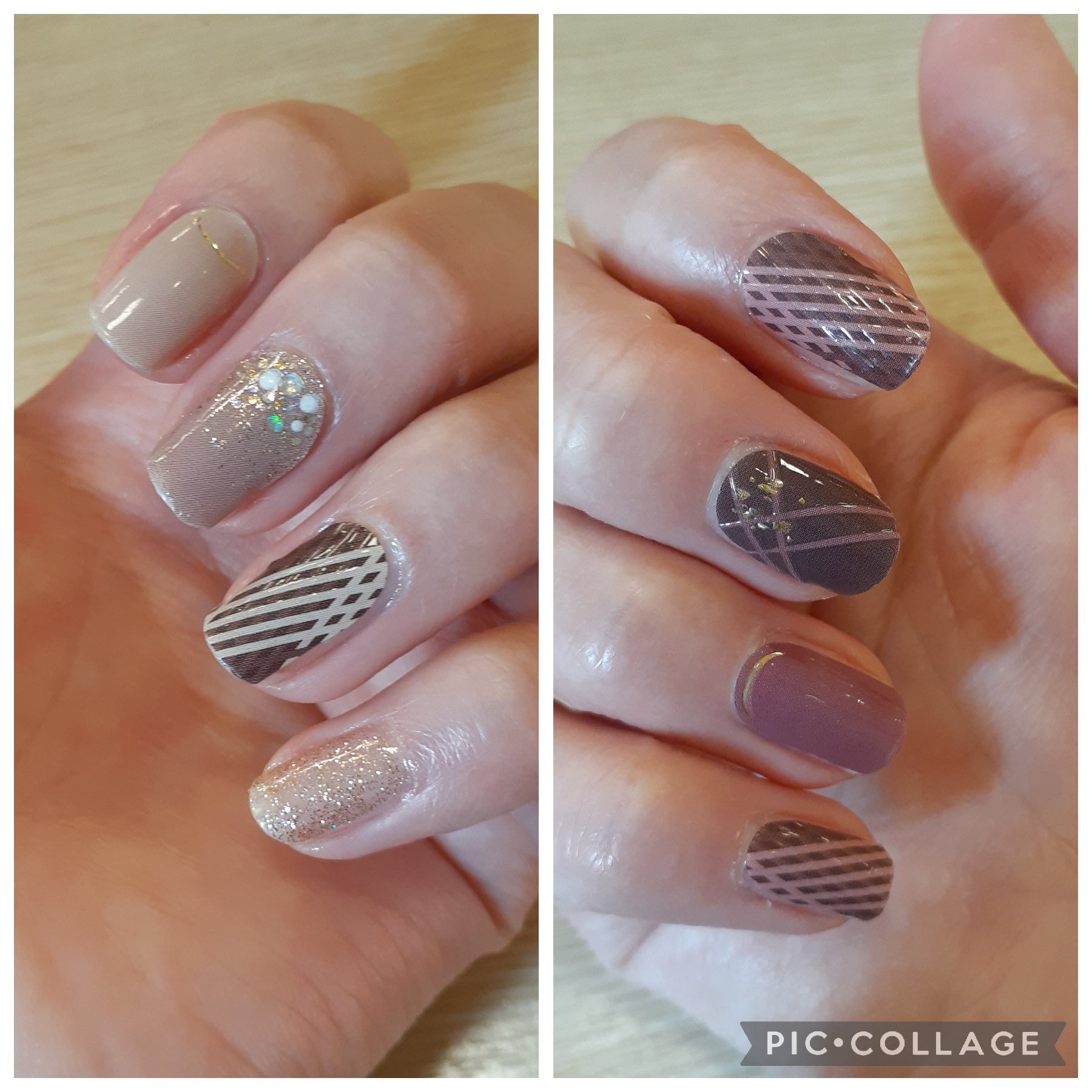 DAISO×紗々 UV GEL ネイルシール/DAISO/ネイルシールを使ったクチコミ（3枚目）