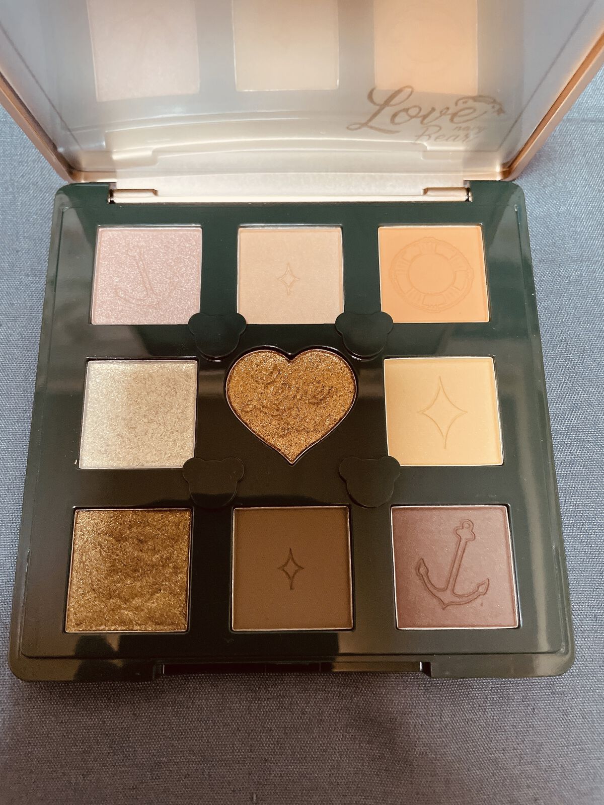 Love Bear 9色 アイシャドウパレット キャラメル抹茶/FlowerKnows/アイシャドウパレットを使ったクチコミ（2枚目）