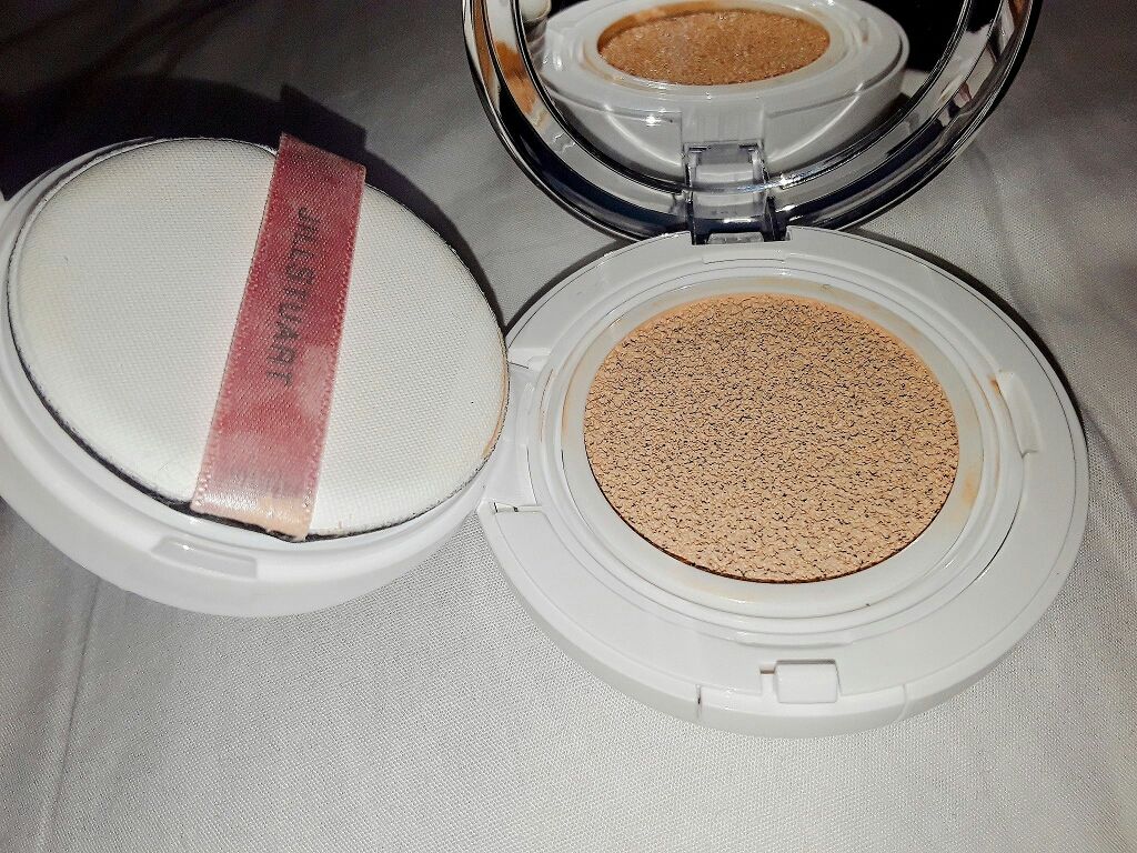 JILL STUART ピュアエッセンス クッションコンパクトのクチコミ「『時短でツルツル卵肌になりたい！！！！』
画像3枚目 メイクしたての肌(わかりにくくすみません.....」（2枚目）