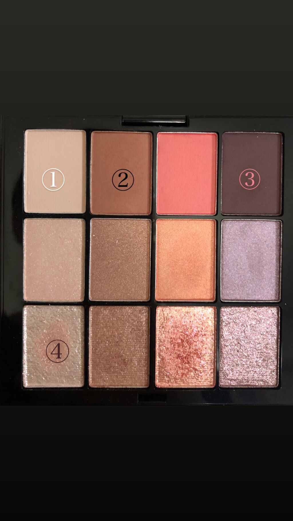 UT シャドウ パレット ミックス フィニッシュ/NYX Professional Makeup/アイシャドウパレットを使ったクチコミ（3枚目）