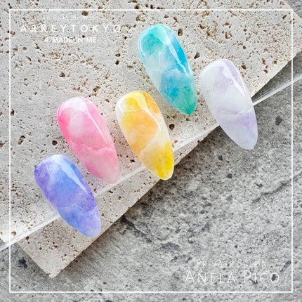 #ネイル,#ジェルネイル,#夏ネイル,#サマーネイル,#天然石ネイルのネイルデザイン