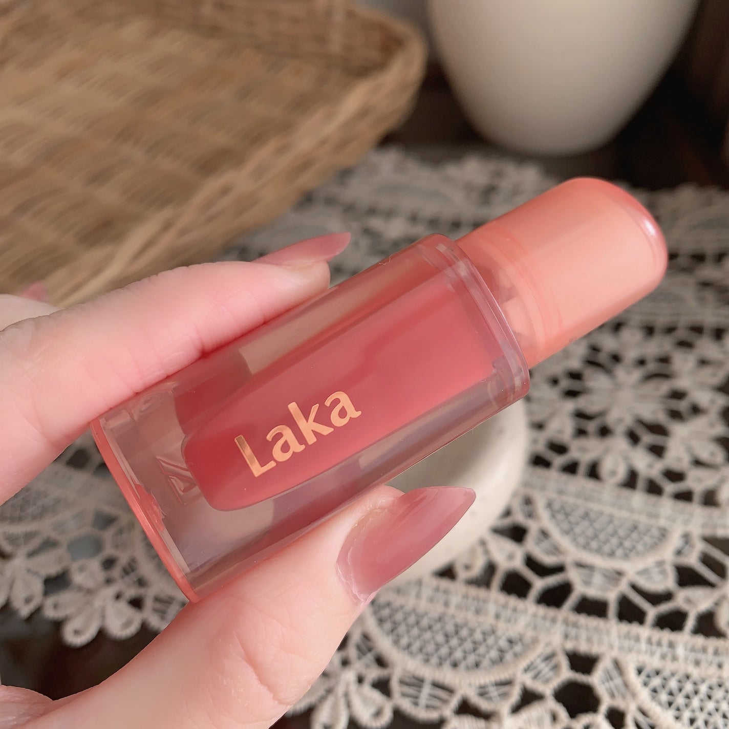 ジェリーイングヌードグロス/Laka/リップグロスを使ったクチコミ(5枚目)