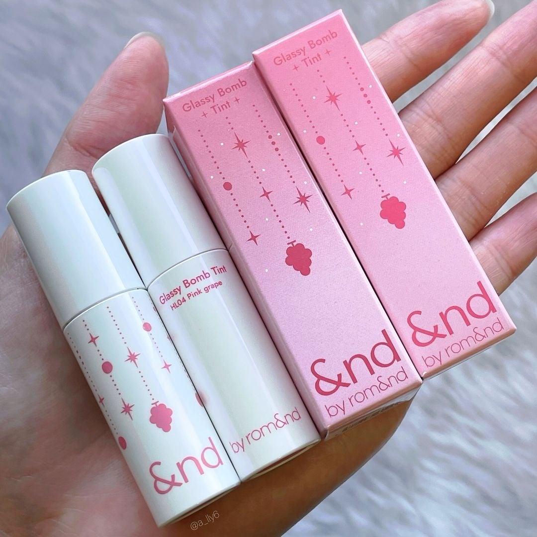 アンドバイロムアンド グラッシーボムティント/&nd by rom&nd/リップティントを使ったクチコミ(2枚目)