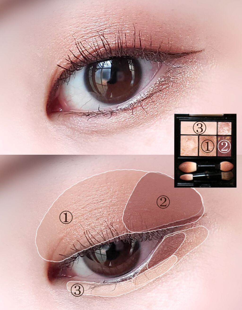 ドラマティックスタイリングアイズ/マキアージュ/アイシャドウパレットを使ったクチコミ（2枚目）