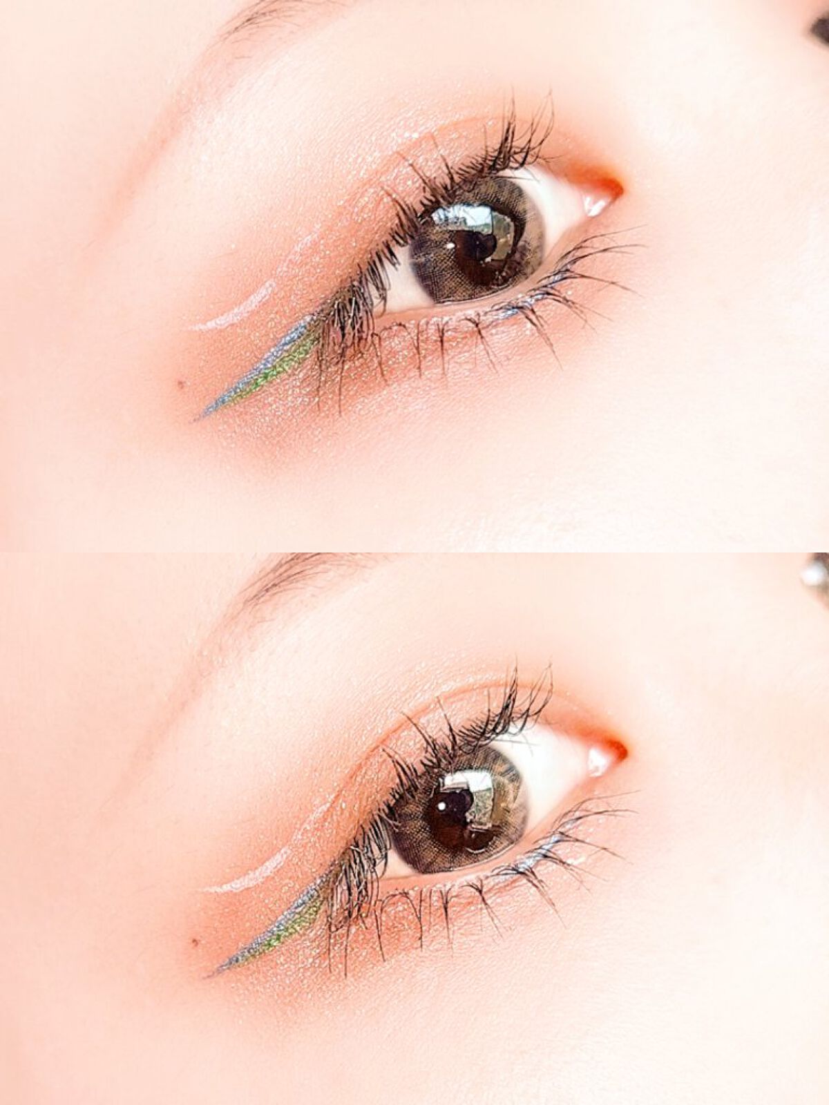 アイデザインライナー BL ブルートパーズ/COCOROIKI/リキッドアイライナーを使ったクチコミ（2枚目）