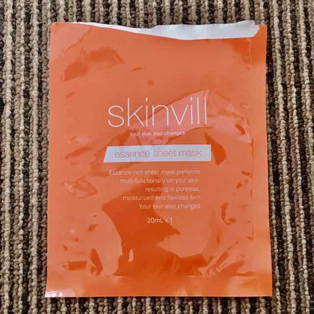 エッセンスシートマスク/skinvill/シートマスク・パックを使ったクチコミ(1枚目)