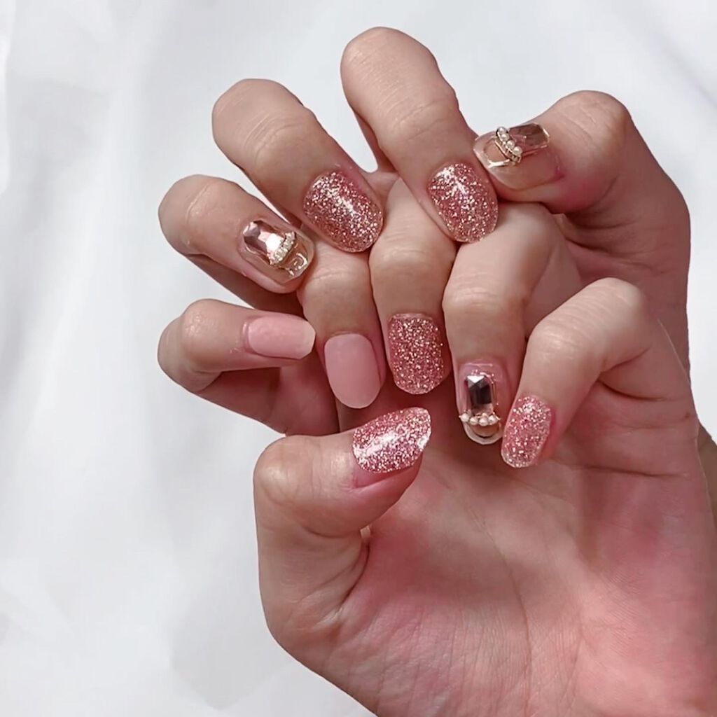 セミキュアジェルネイル(ハンド)/ohora/ネイルシールを使ったクチコミ(7枚目)