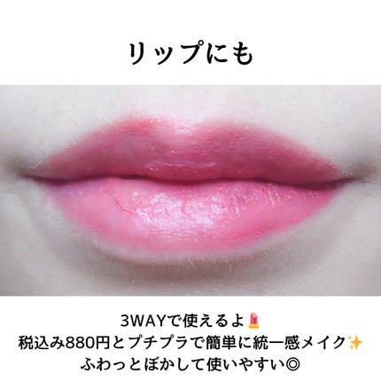 リップアンドチーク ヌードマットティント/CathyDoll/リップティントを使ったクチコミ(5枚目)