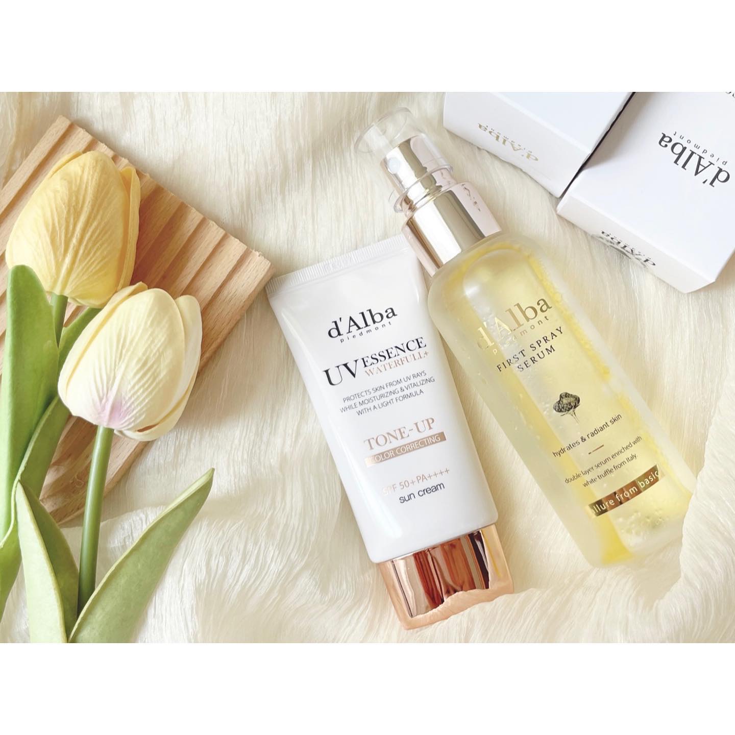 ダルバ ホワイトトリュフファーストスプレーセラム/ダルバ/ミスト状化粧水を使ったクチコミ（1枚目）