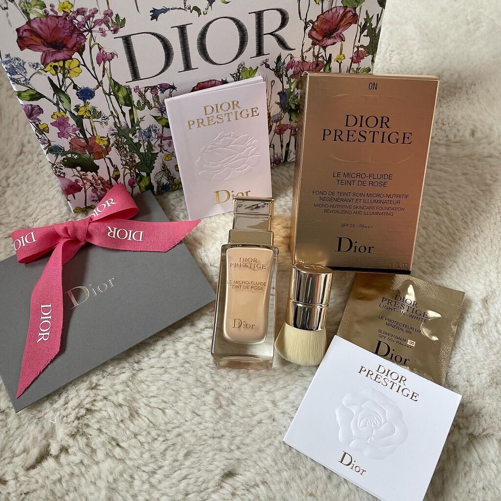 プレステージ ル フルイド タン ドゥ ローズ/Dior/リキッドファンデーションを使ったクチコミ(3枚目)