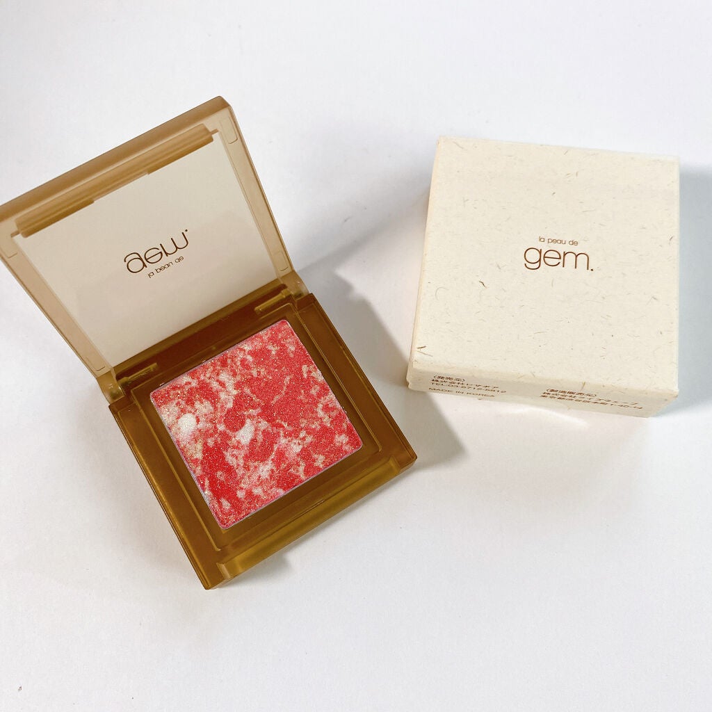 single eye color(mable)/la peau de gem./単色アイシャドウを使ったクチコミ(1枚目)