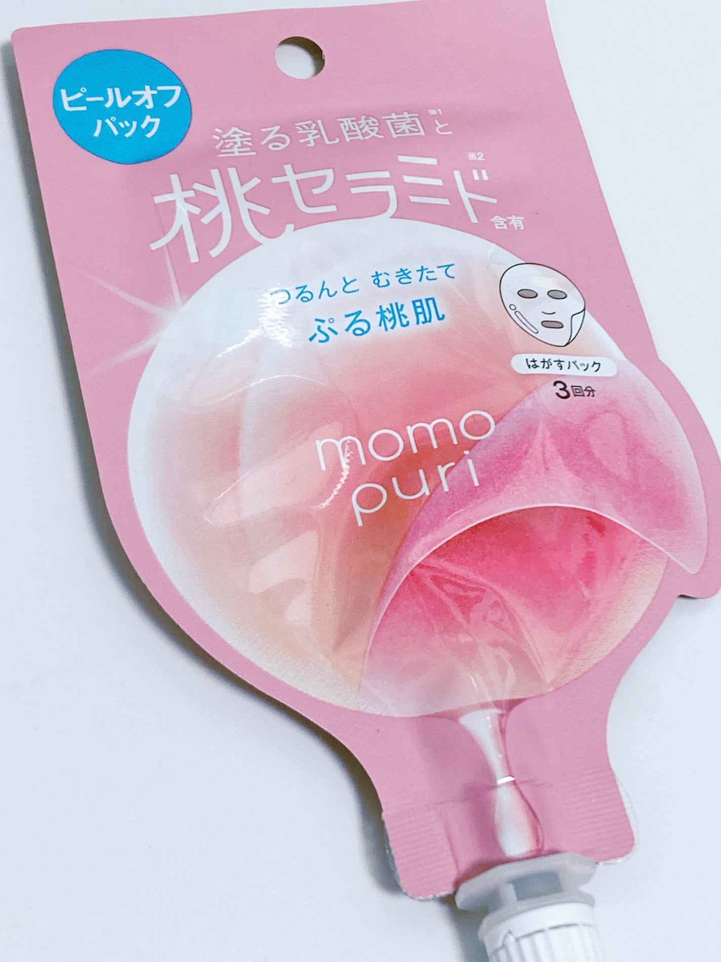 ももぷり フレッシュピールオフパック/ももぷり/ピーリングを使ったクチコミ(1枚目)