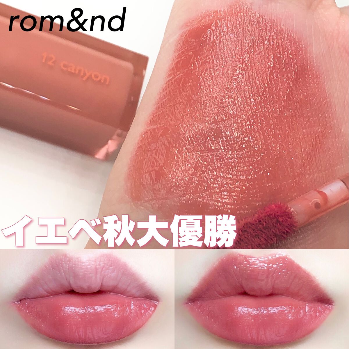 デュイフルウォーターティント/rom&nd/リップティントを使ったクチコミ(1枚目)