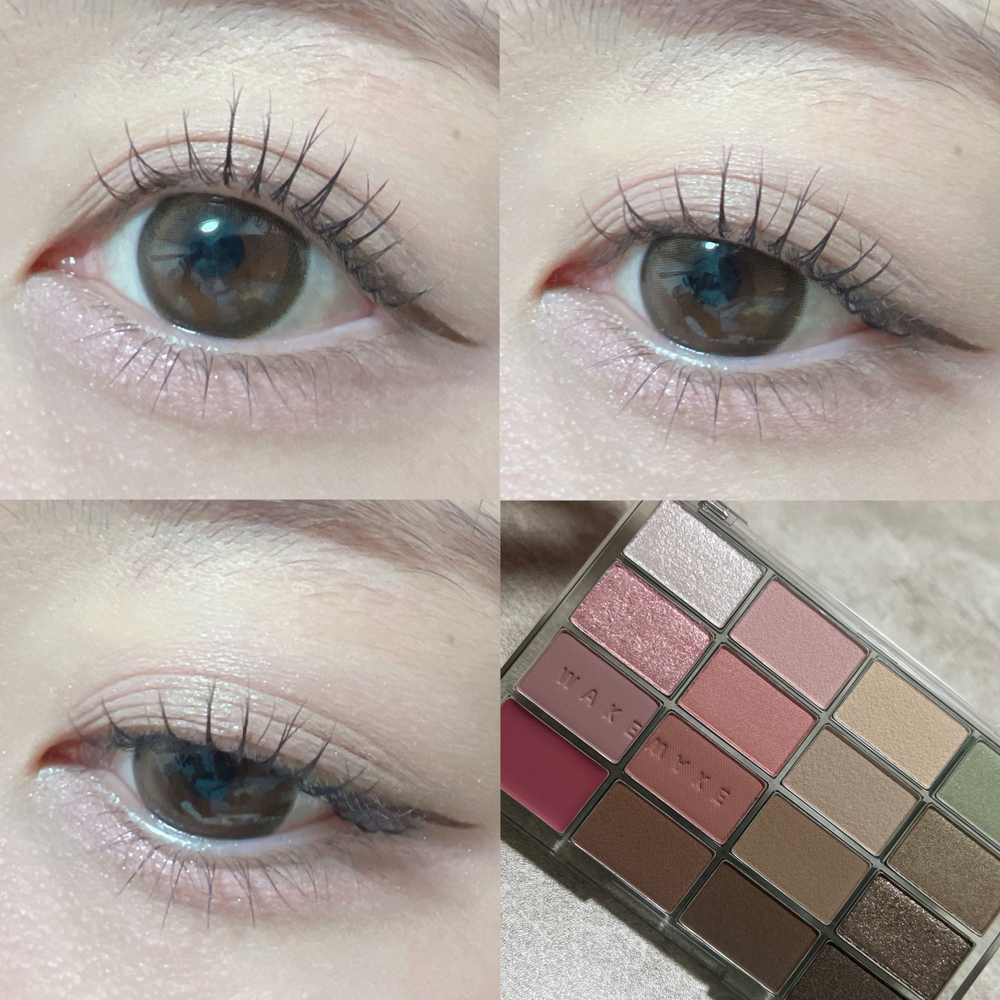 ソフトブラーリングアイパレット/wakemake/アイシャドウパレットを使ったクチコミ(7枚目)