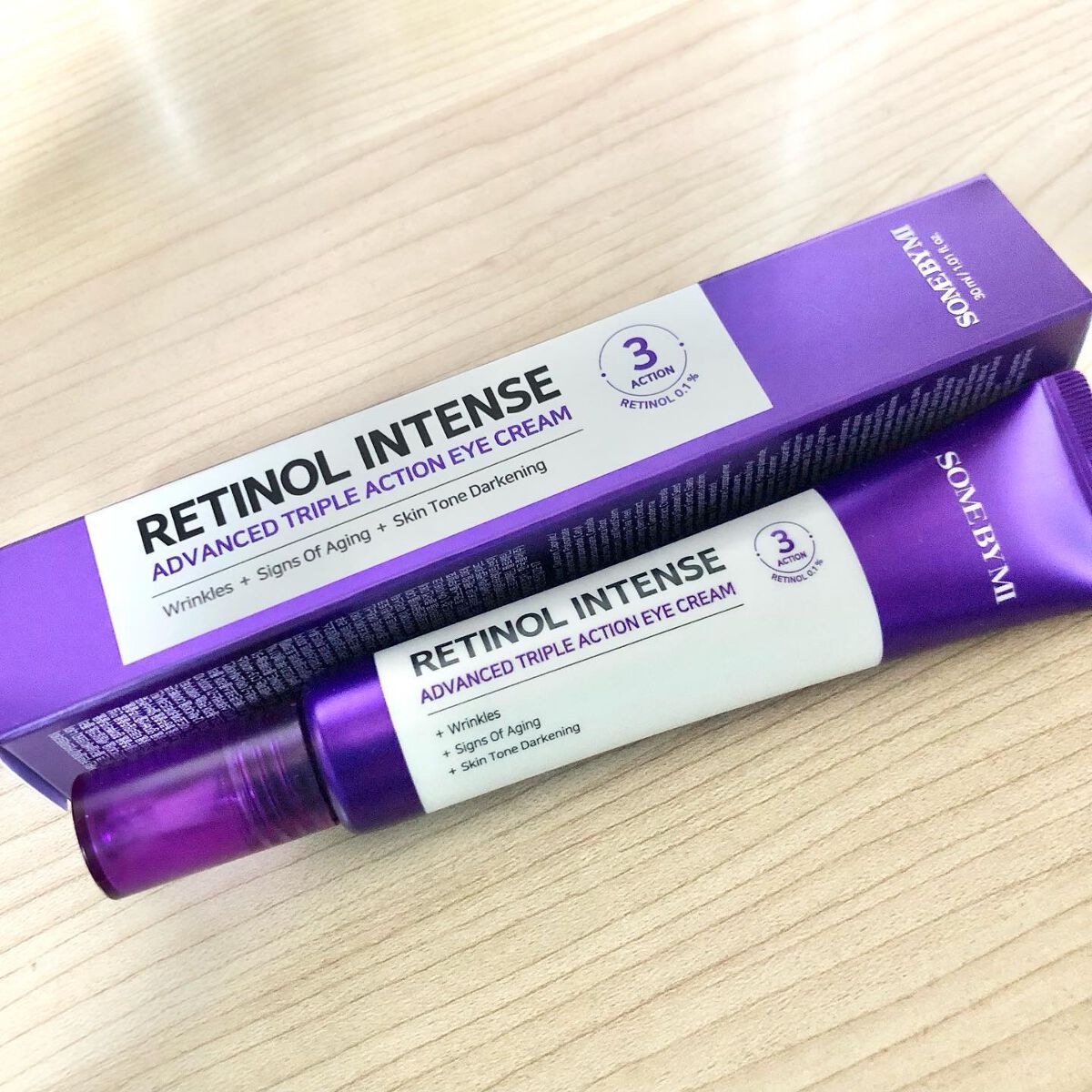 レチノールインテンシブ アドバンスドトリプルアクションアイクリーム/SOME BY MI/アイケア・アイクリームを使ったクチコミ（2枚目）