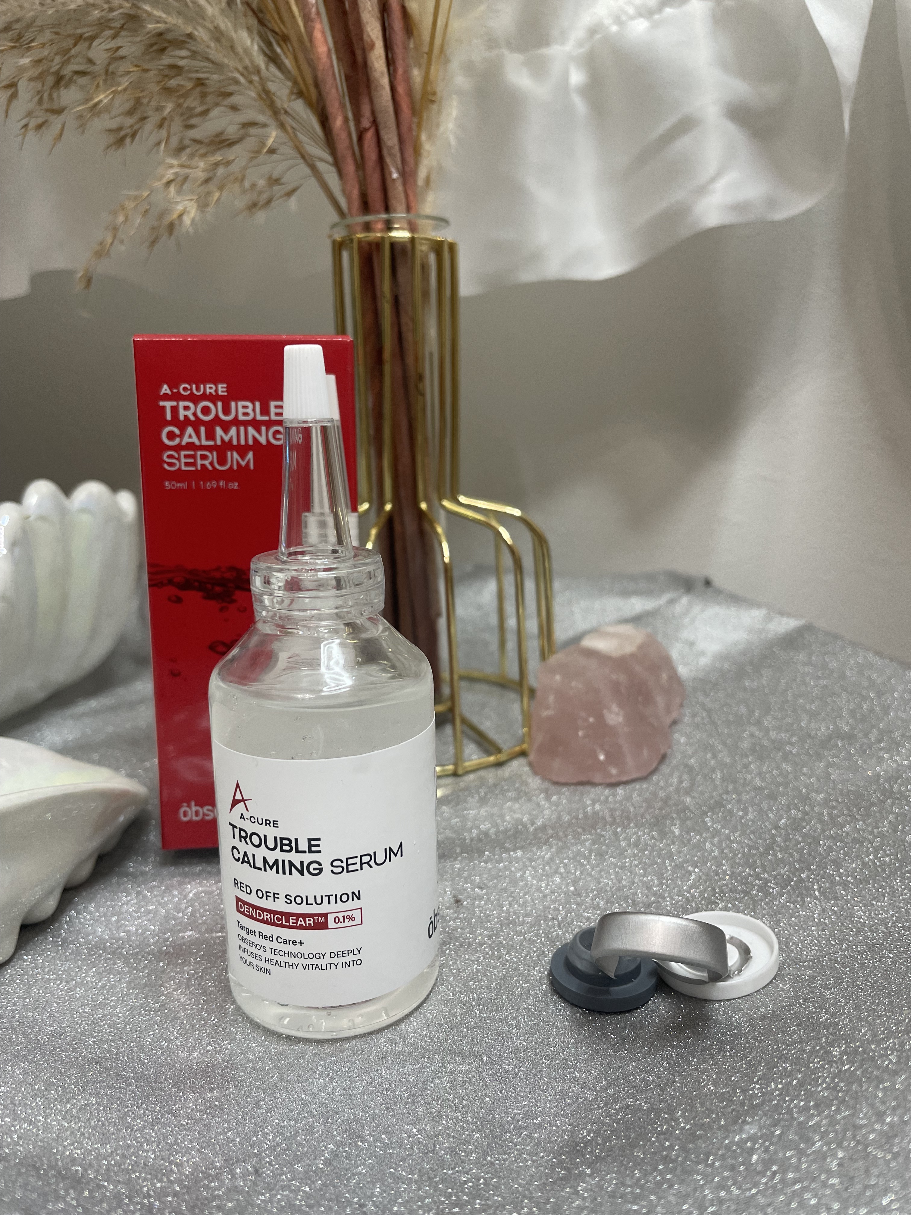 エーキュアトラブルカーミングセラム/obsero/美容液を使ったクチコミ（3枚目）