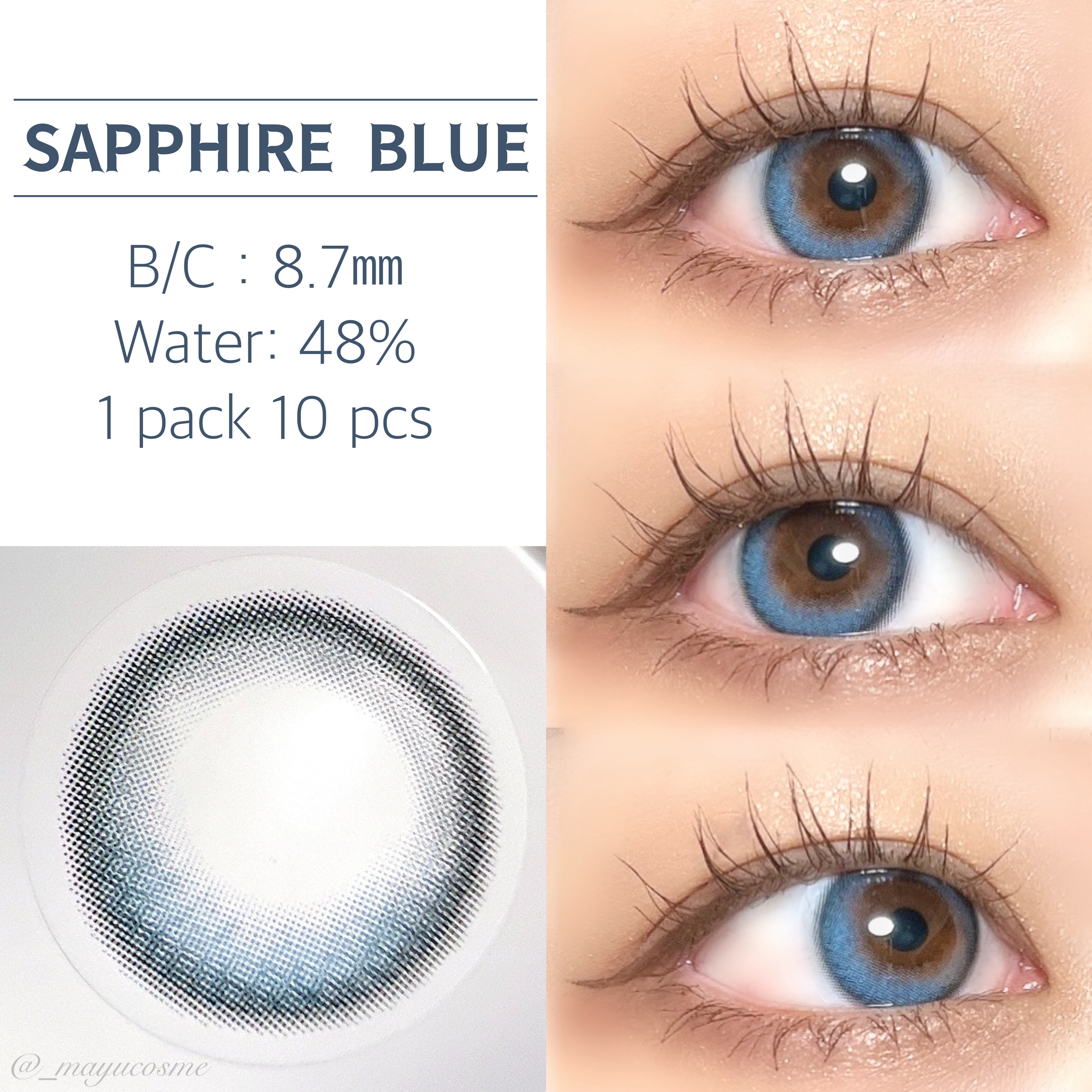 2024年秋新作ワンデー（１DAY）カラコン】Glowy 1day｜OLENSのカラコンレポ・着画口コミ -  GLOWYシリーズの新作はサファイアブルー?? by mayu(乾燥肌/30代前半) | LIPS