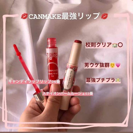 ステイオンバームルージュ/キャンメイク/口紅を使ったクチコミ(1枚目)
