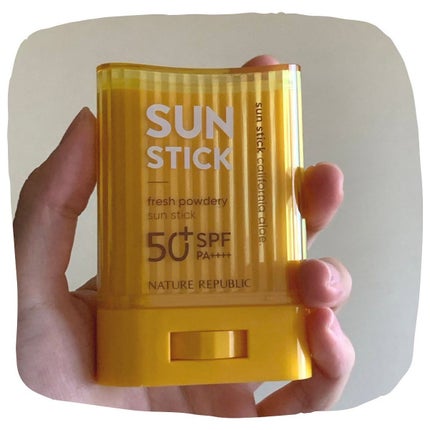 パウダリーUVアロエスティック SPF50+/PA++++/ネイチャーリパブリック/日焼け止めスティックを使ったクチコミ(2枚目)