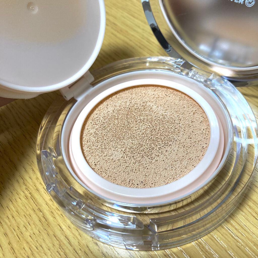 スキンチューンヴィーガンカバークッション/AMUSE/クッションファンデーションを使ったクチコミ(3枚目)