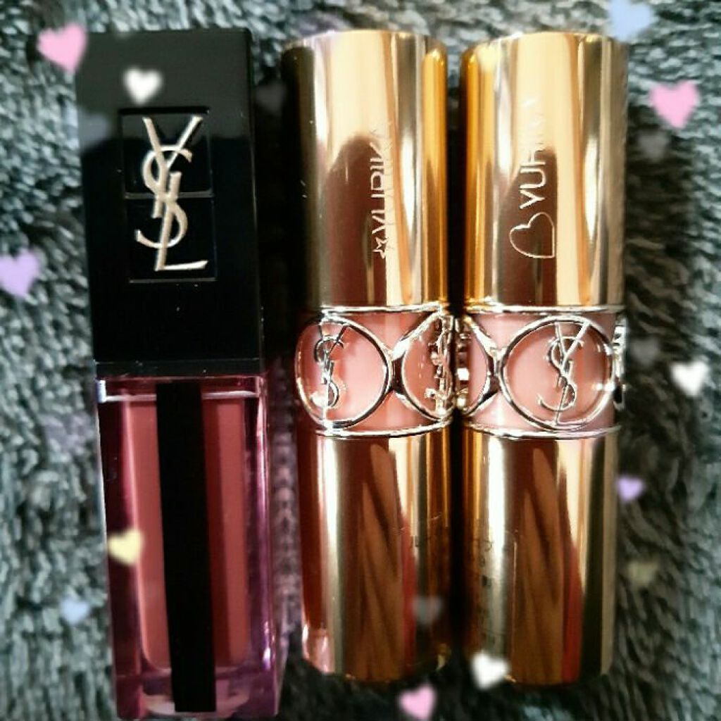 ルージュ ピュールクチュール ヴェルニ ウォーターステイン/YVES SAINT LAURENT BEAUTE/口紅を使ったクチコミ（1枚目）
