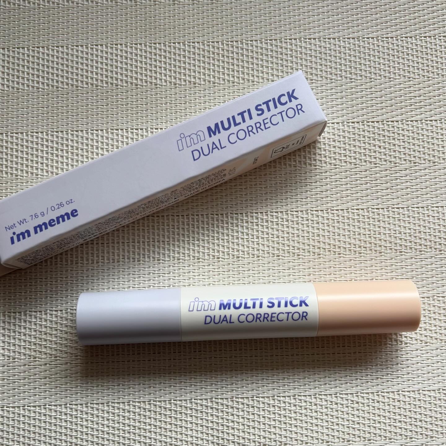 アイムマルチスティックデュアルコレクター 003 マーブルベージュ×パールラベンダー/i’m meme/スティックコンシーラーを使ったクチコミ（1枚目）
