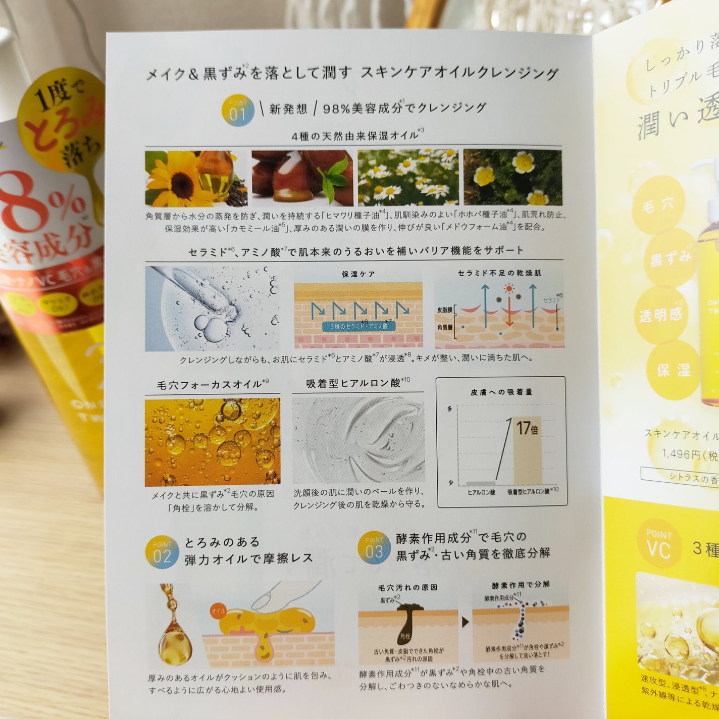 スキンケアオイルクレンジング VC/ONE STONE TWO BIRDS/オイルクレンジングを使ったクチコミ(4枚目)