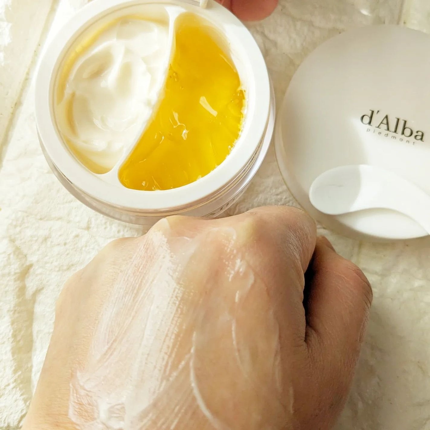 ホワイトトリュフダブルセラムアンドクリーム/ダルバ/フェイスクリームを使ったクチコミ(6枚目)