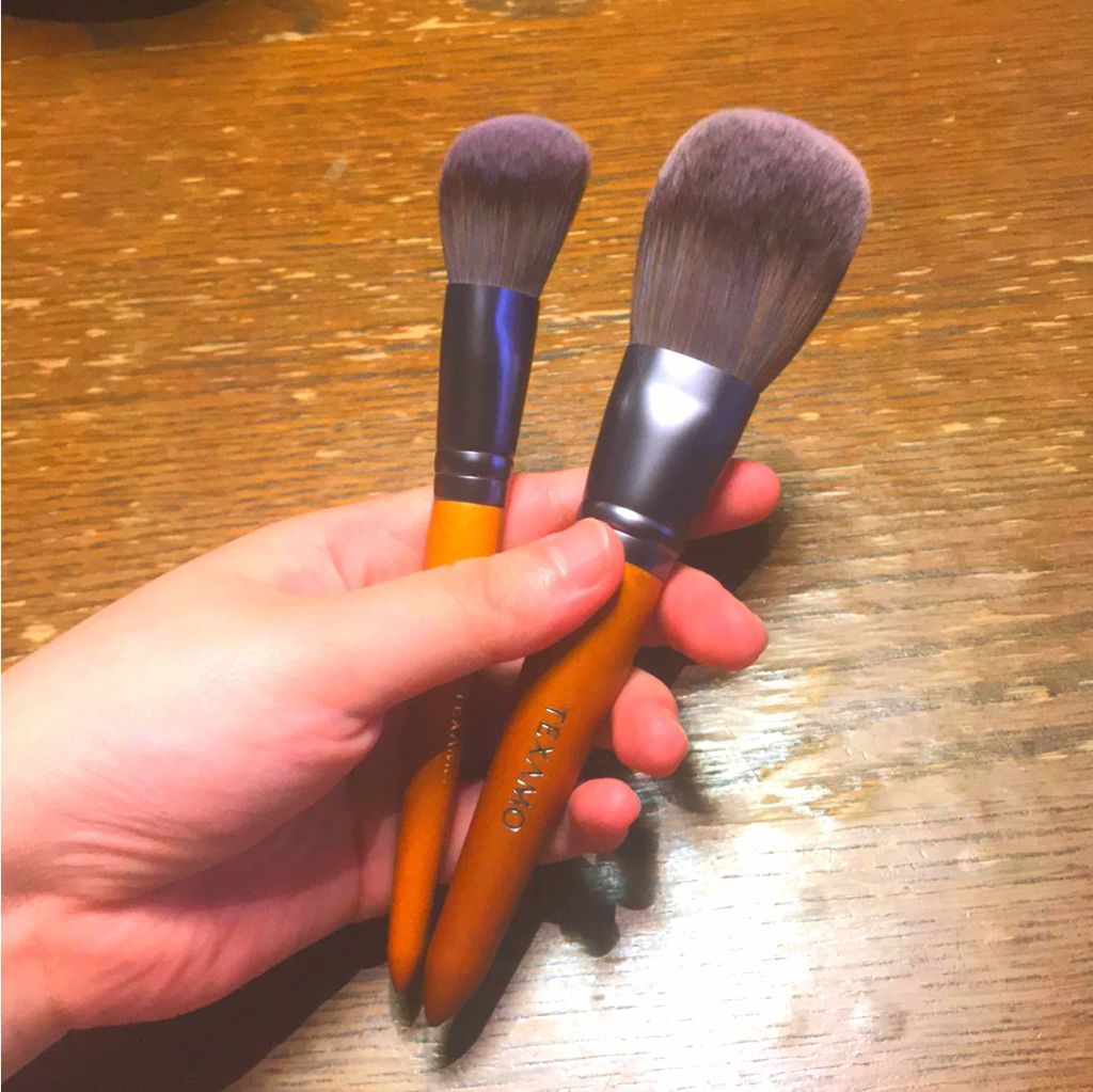 M101 パウダーブラシ/TEXAMO/メイクブラシを使ったクチコミ（3枚目）