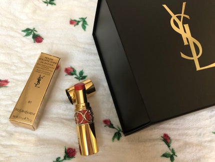 ルージュ ヴォリュプテ シャイン/YVES SAINT LAURENT BEAUTE/口紅を使ったクチコミ(2枚目)