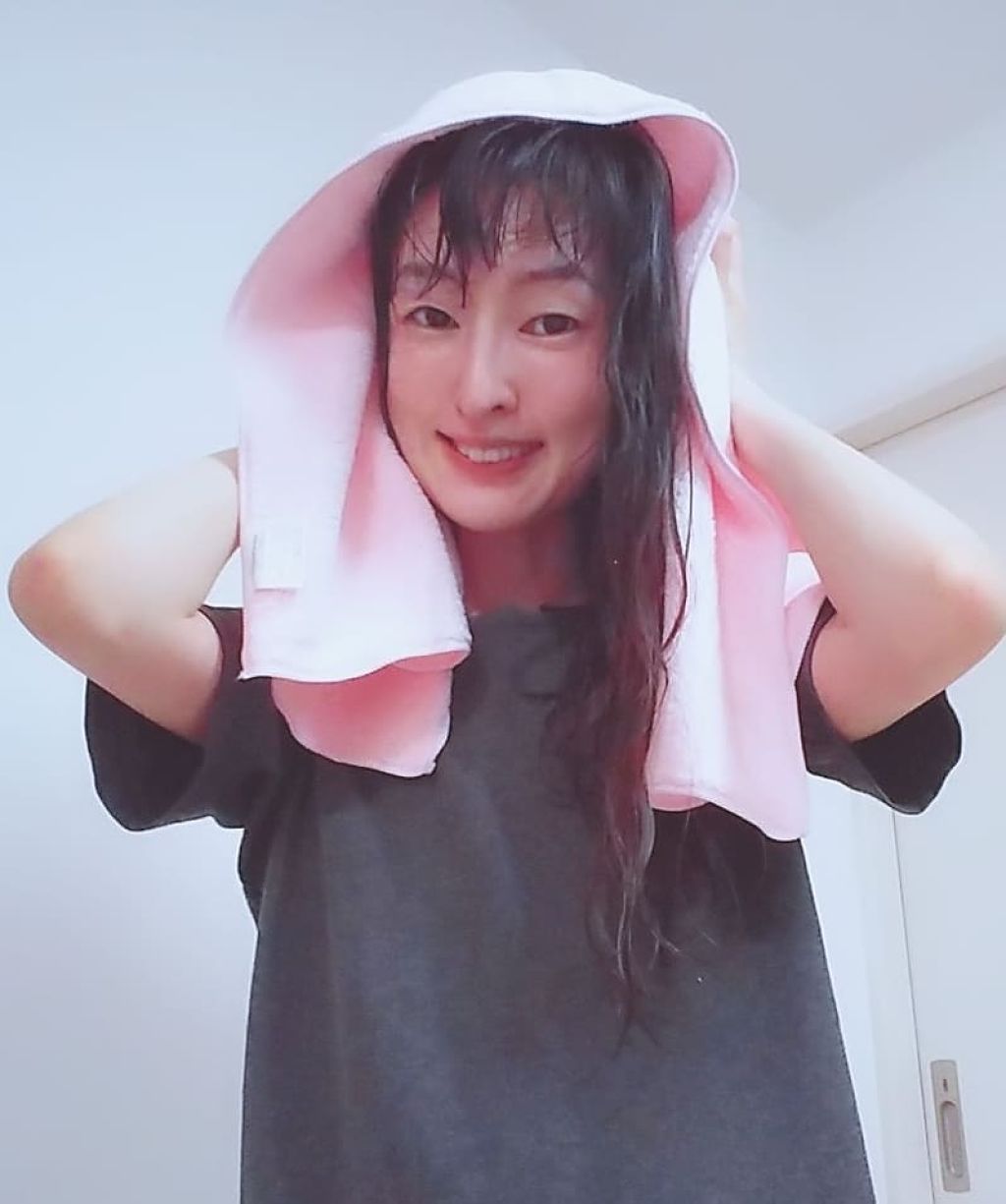 ヘアドライマイクロファイバータオル/ハホニコハッピーライフ/ヘアケアグッズを使ったクチコミ(3枚目)