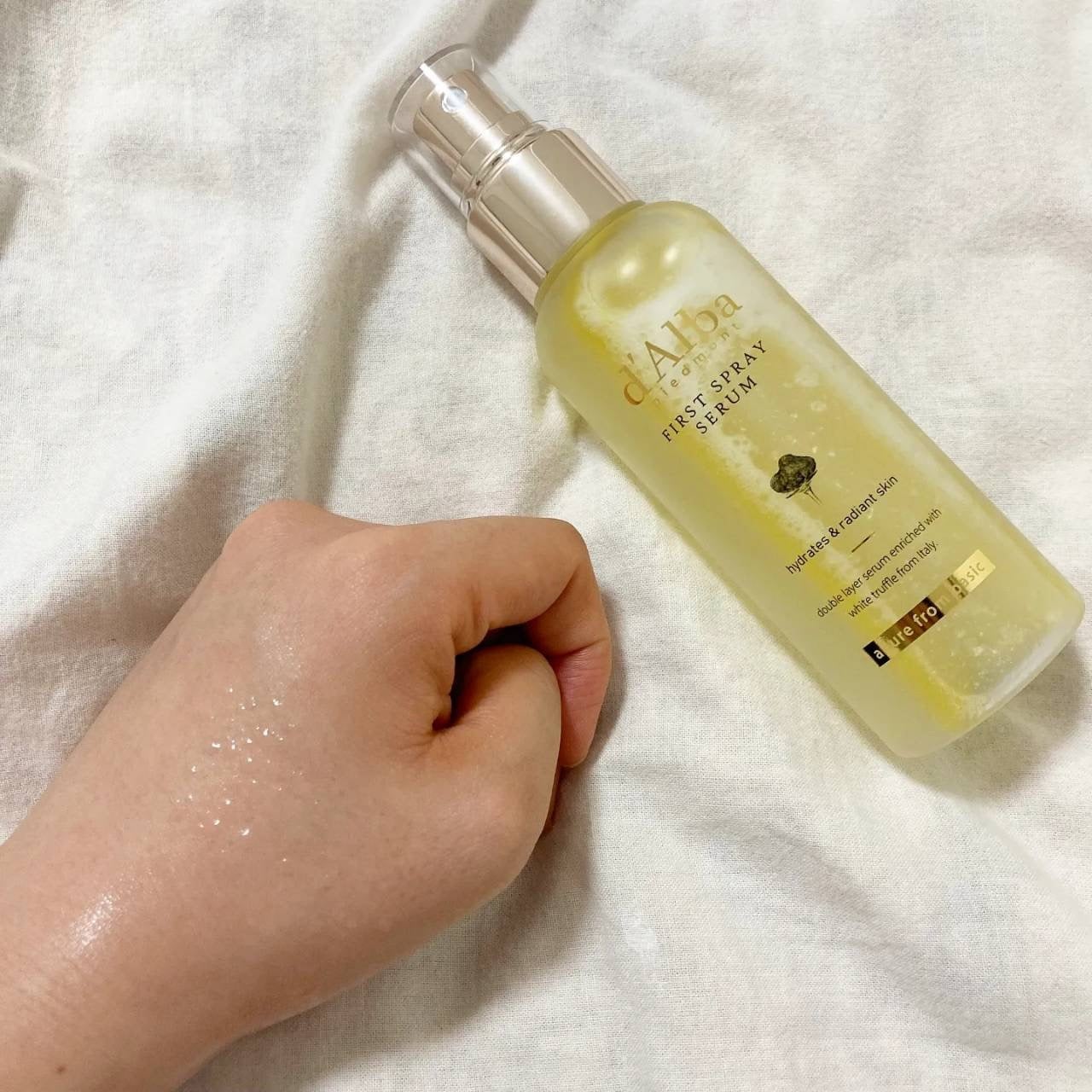 ダルバ ホワイトトリュフファーストスプレーセラム/ダルバ/ミスト状化粧水を使ったクチコミ(3枚目)
