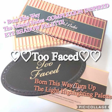 ボーン ディス ウェイ ターン アップ ザ ライト ハイライティング パレット/Too Faced/プレストパウダーを使ったクチコミ（1枚目）