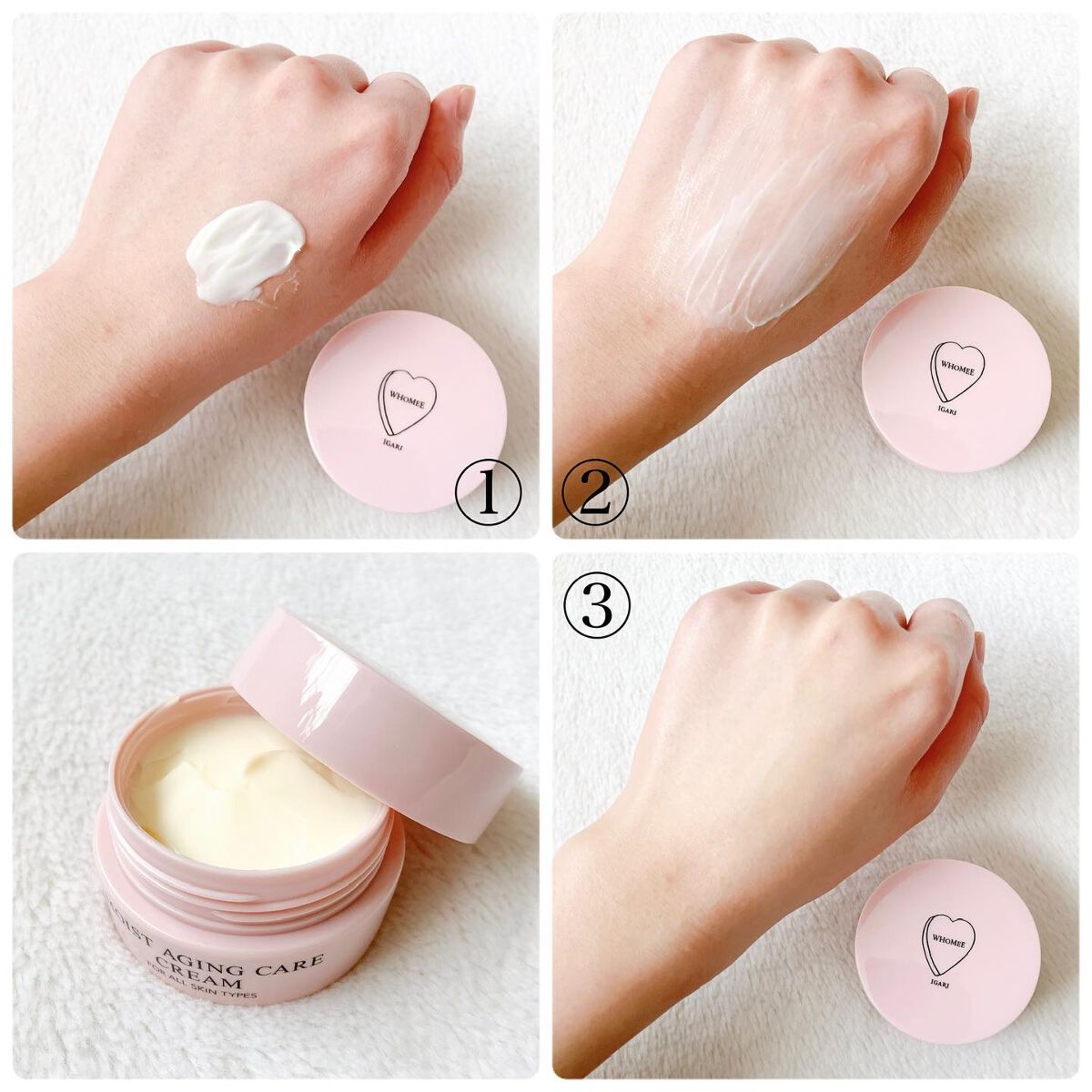 モイストエイジングケアクリーム/WHOMEE/フェイスクリームを使ったクチコミ（2枚目）