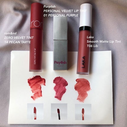 ゼロベルベットティント/rom&nd/リップティントを使ったクチコミ(4枚目)