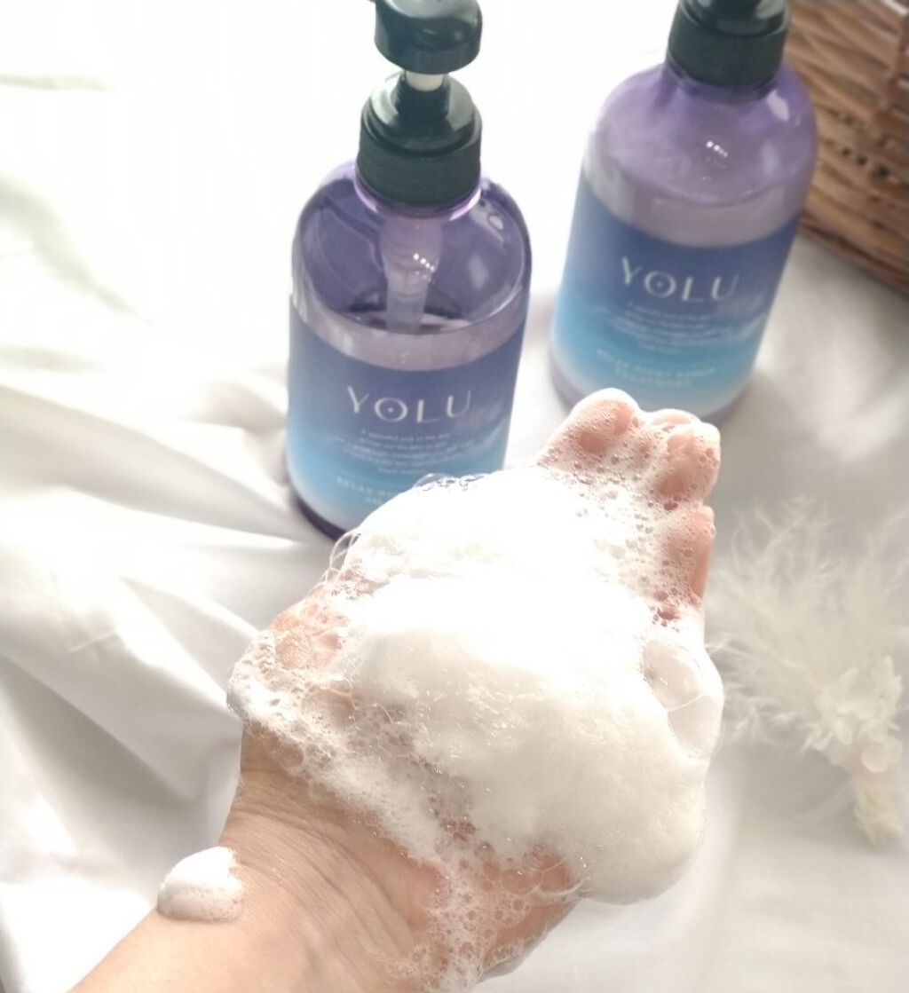 リラックスナイトリペア シャンプー／トリートメント/YOLU/市販シャンプーを使ったクチコミ（3枚目）