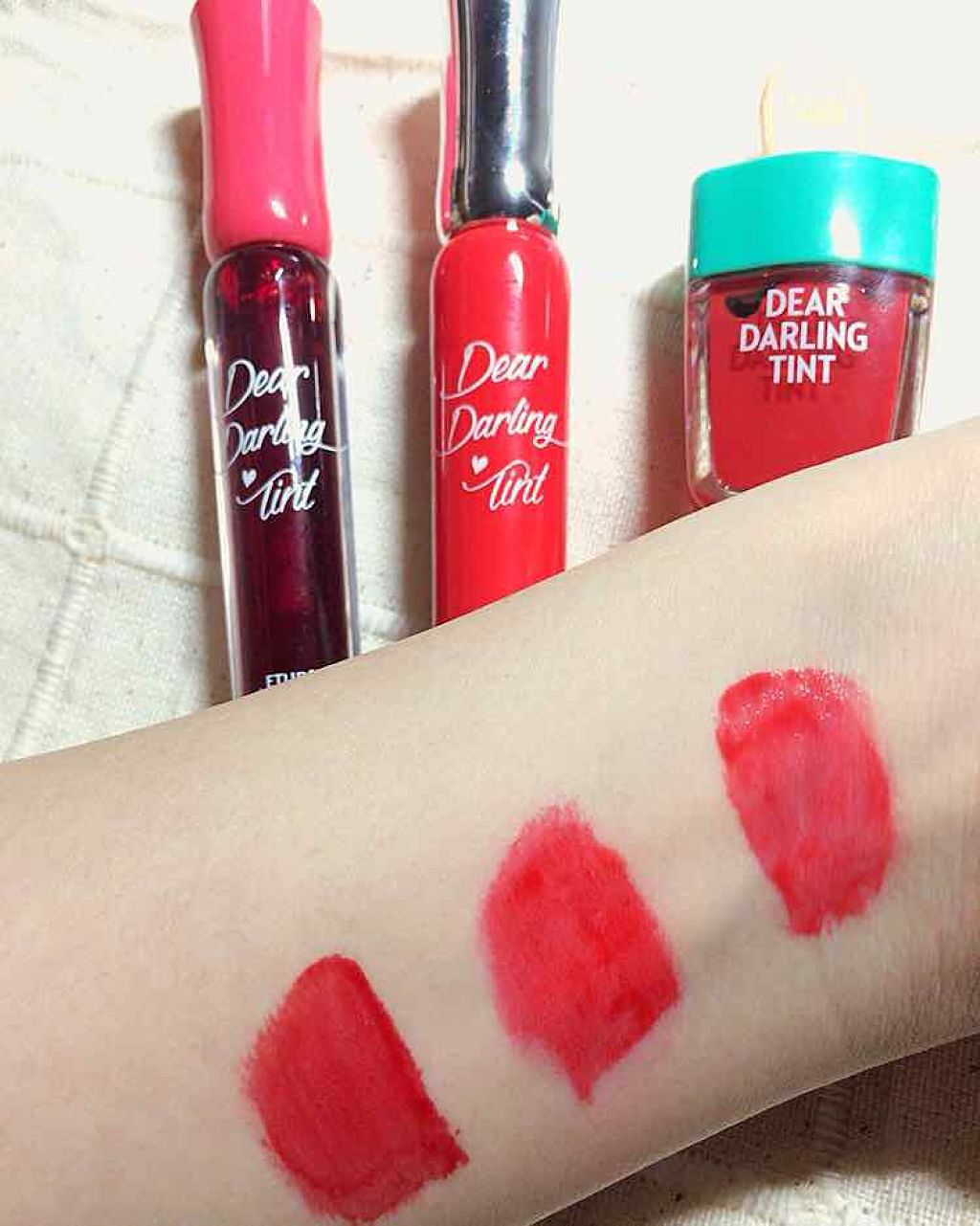 ディアダーリン ウォータージェルティント/ETUDE/リップティントを使ったクチコミ(2枚目)