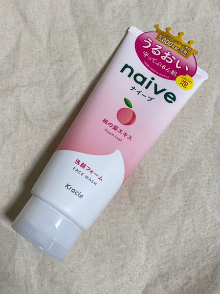 ナイーブ 洗顔フォーム(桃の葉エキス配合)のクチコミ「ナイーブ 洗顔フォーム 桃の葉エキス配合
学生時代から、コスメやスキンケアにどっぷりハマるま.....」(1枚目)