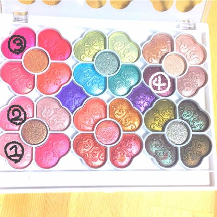 アイカラーパレット/ティアラガール/アイシャドウパレットを使ったクチコミ(3枚目)