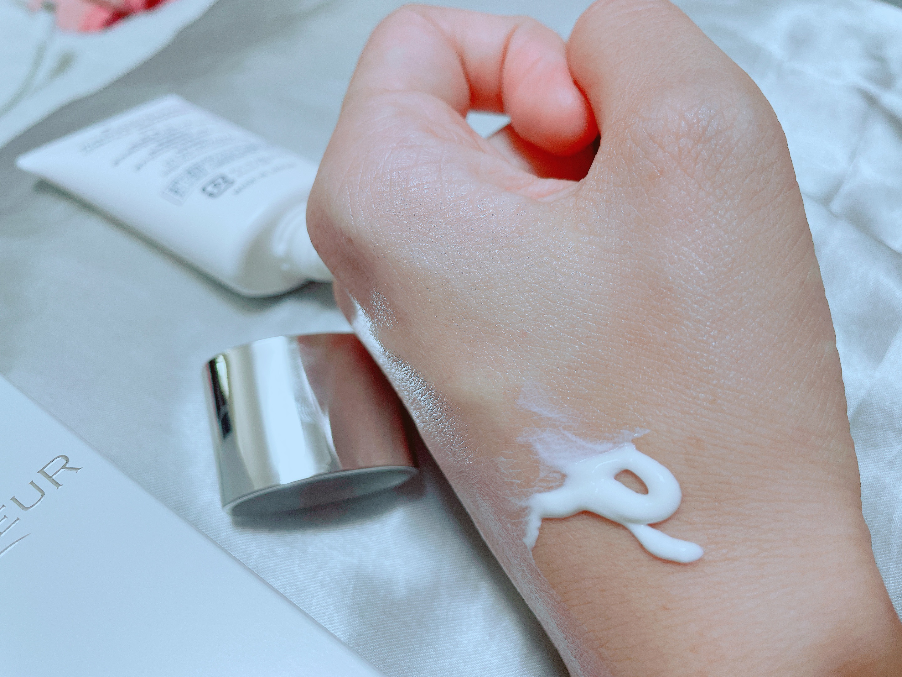 アンプルール WプロテクトUV ブライト＋/アンプルール/日焼け止めミルクを使ったクチコミ（3枚目）