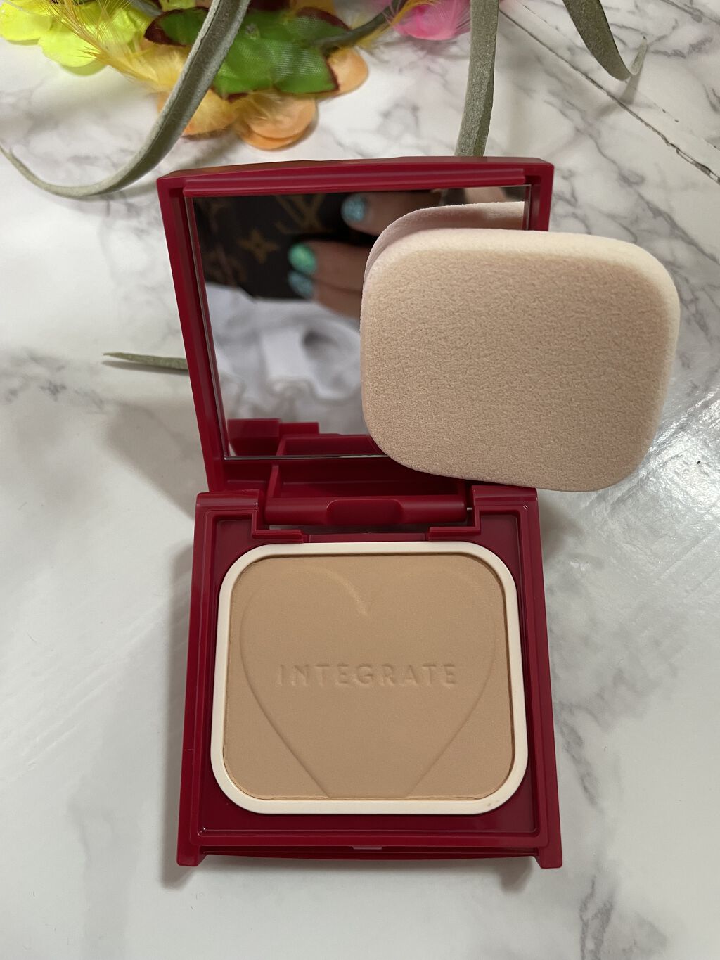 プロフィニッシュファンデーション オークル20/インテグレート/パウダーファンデーションを使ったクチコミ（3枚目）